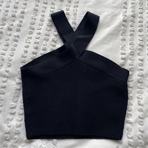 Aritzia Small Women’s Sculpt Knit Criss Cross top